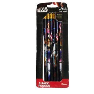 Star Wars 6 Pack No 2 Lead Pencils By Disney With Real Wood The Force Awakens